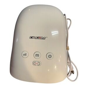 CINCOM Hand Massager w/ Heat & Compression for Arthritis & Carpal Tunnel (White)